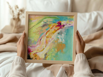 ‘Endless Summer’ - Summer inspired abstract painting reproduced as a fine art print.