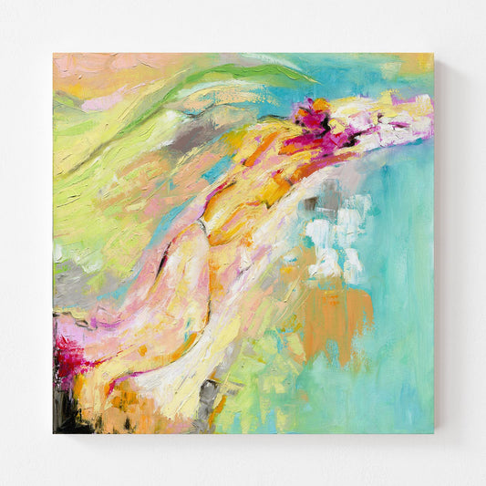 ‘Endless Summer’ Abstract Art Print, Vibrant Summer-Inspired Canvas, Colourful Modern Wall Art for Joyful Interiors