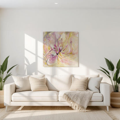 ‘In the Quiet Light’ - Uplifting wall art with subtle colour energy and calm tones.