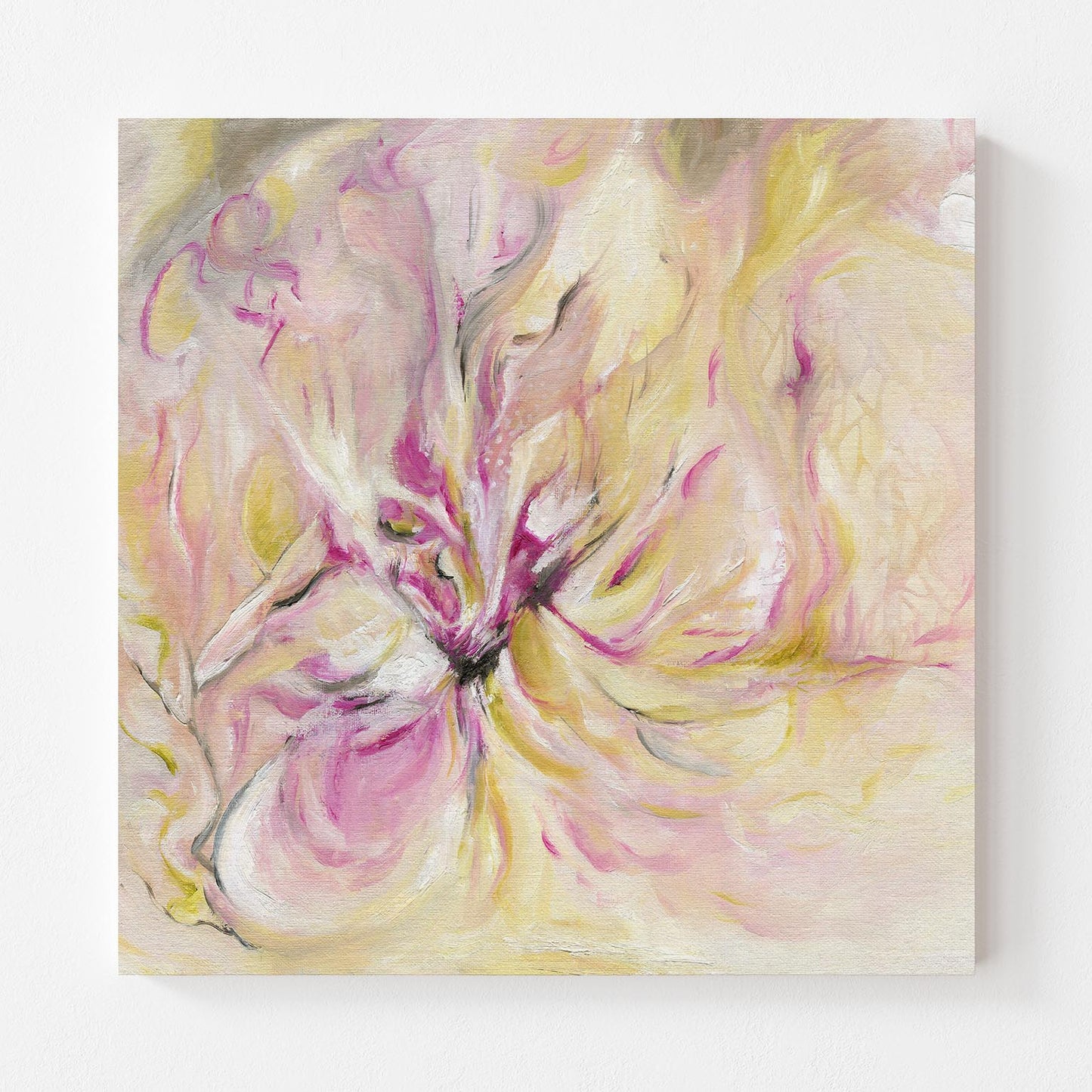 ‘In the Quiet Light’ - Abstract feminine art inspired by sunrise and reflection.