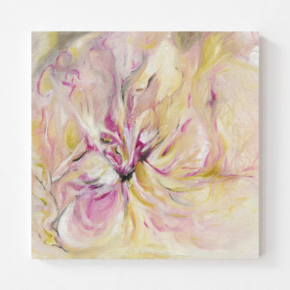 ‘In the Quiet Light’ - Abstract feminine art inspired by sunrise and reflection.