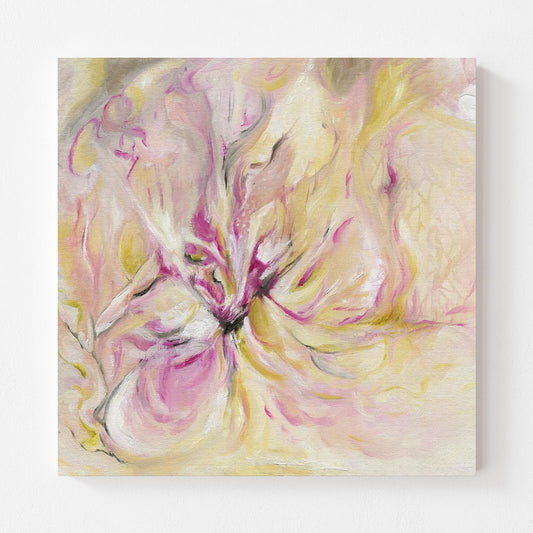 ‘In the Quiet Light’ - Abstract feminine art inspired by sunrise and reflection.