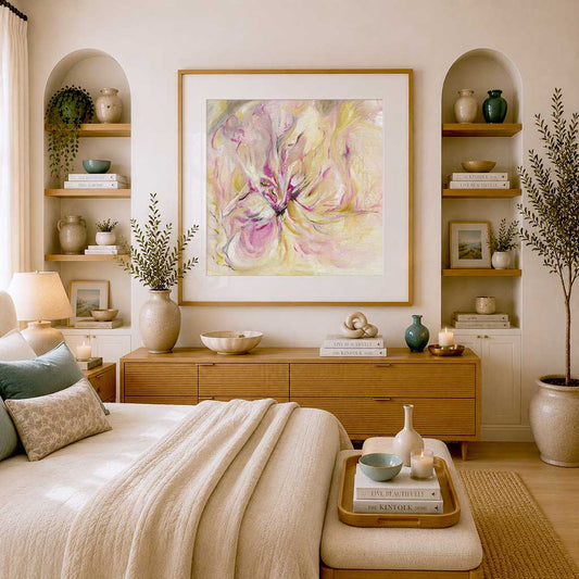 'In the Quiet Light' – soothing wall art inspired by quiet morning light.
