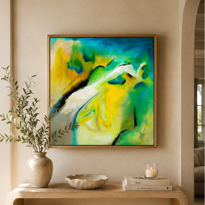 Leap of faith canvas painting
