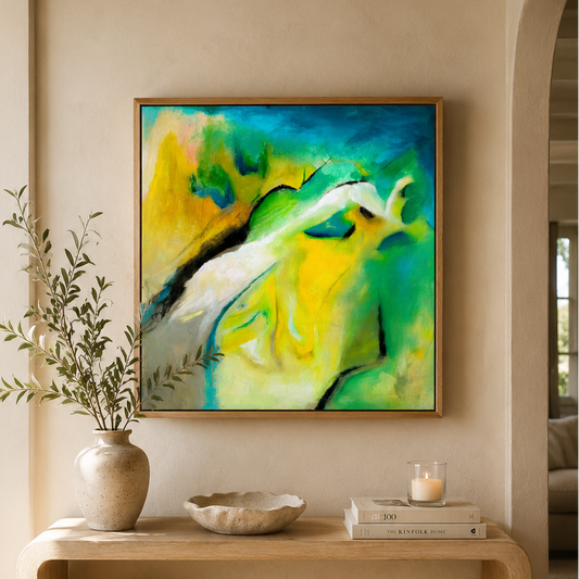 Leap of faith canvas painting
