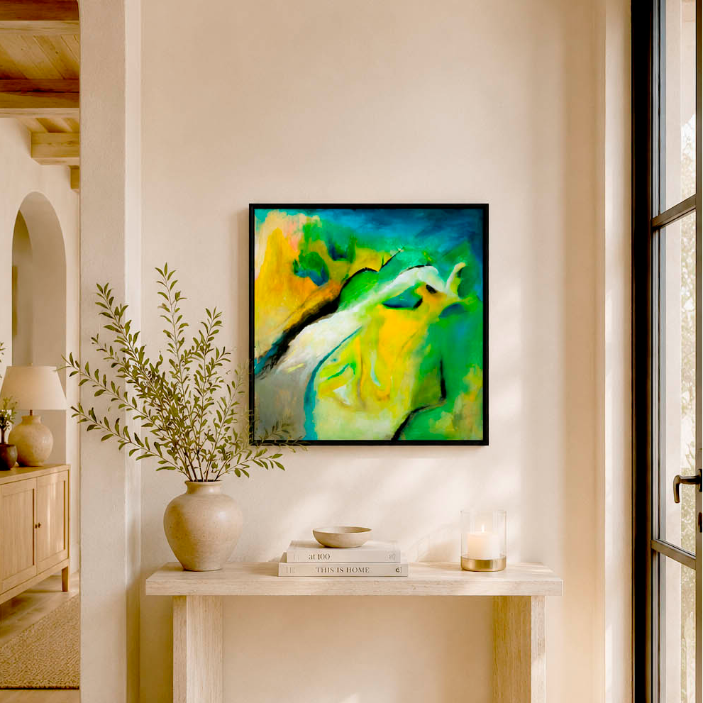 Leap of faith canvas painting
