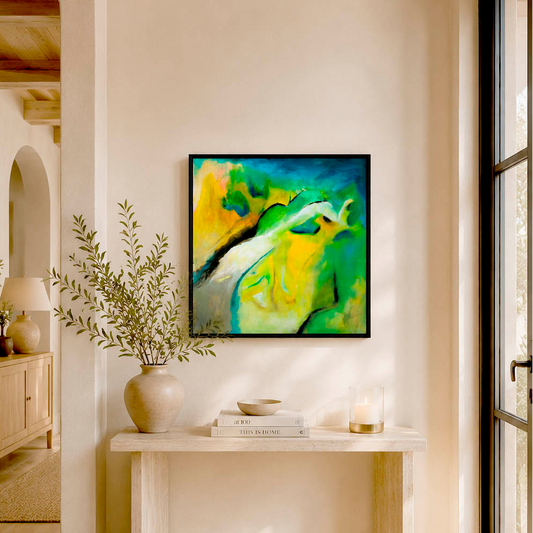 Leap of faith canvas painting
