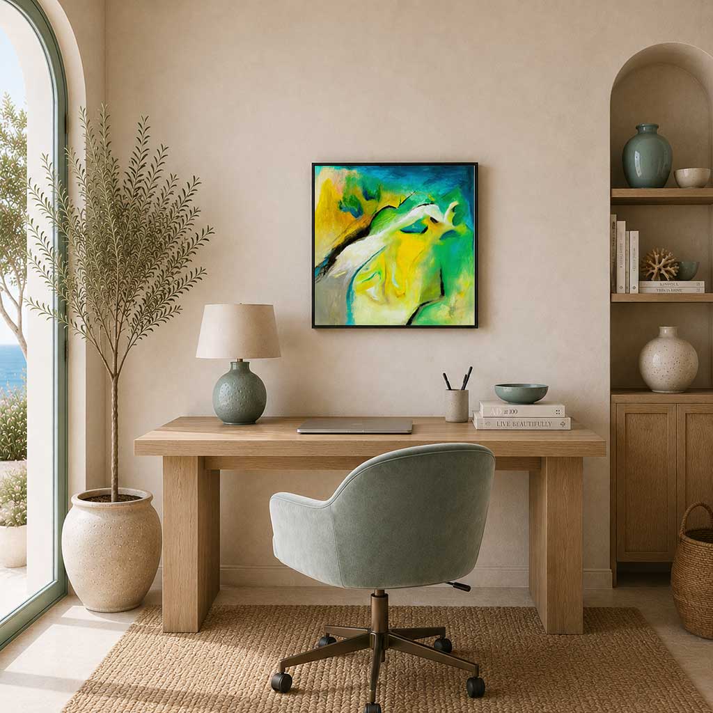 Leap of faith canvas painting
