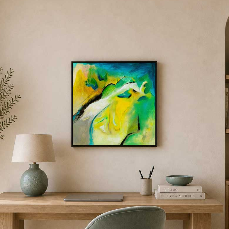 Leap of faith canvas painting

