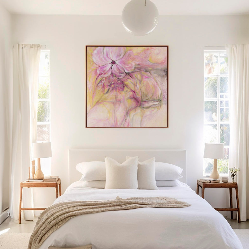'Through It All' – serene canvas print with warm layered brushstrokes.