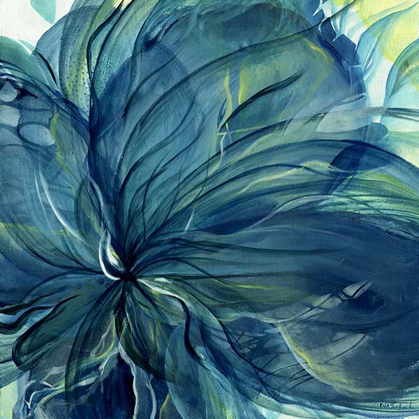 Dancing in the depths abstract art print by Kate Shephard