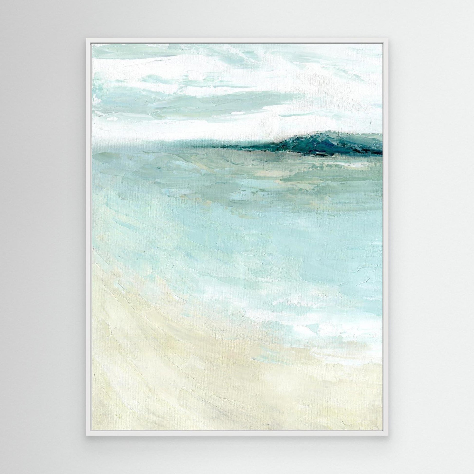 ‘Bramble Bush Bay Shores’ - Modern ocean canvas for peaceful home decor.