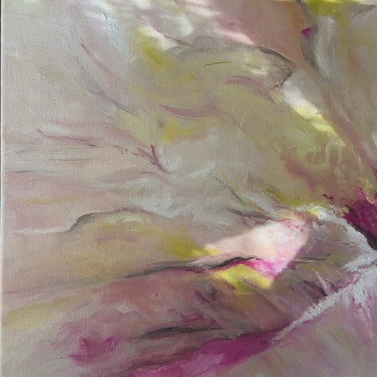 'Becoming' Flower Wall Decor - Abstract Flower Art Painting