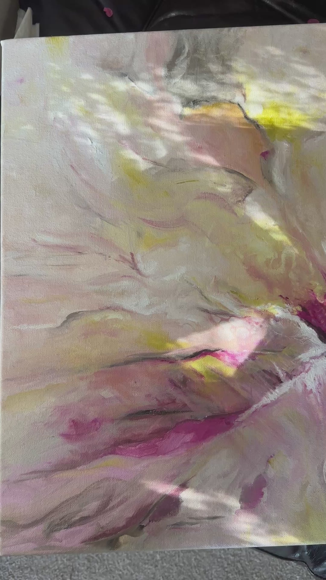 'Becoming' Flower Wall Decor - Abstract Flower Art Painting
