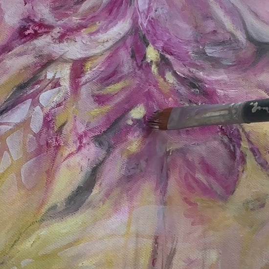 A video look at my process of painting 'Through It All'