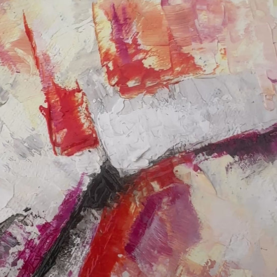'Taking Flight' - Close-up of expressive oil paint brushwork in vibrant yellow, blue and green, hope art original artwork by Kate Shephard Art.