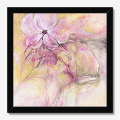 Through It All floral abstract art print about resilience and strength by Dorset Artist Kate Shephard