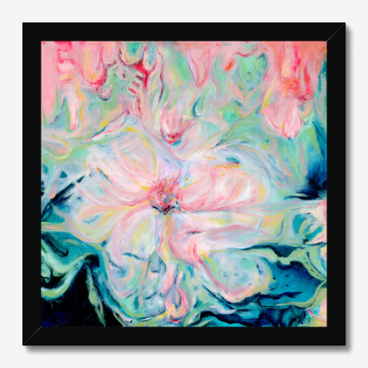 Whispers of Spring abstract floral art print about new beginnings and awakening by Christian Artist Kate Shephard