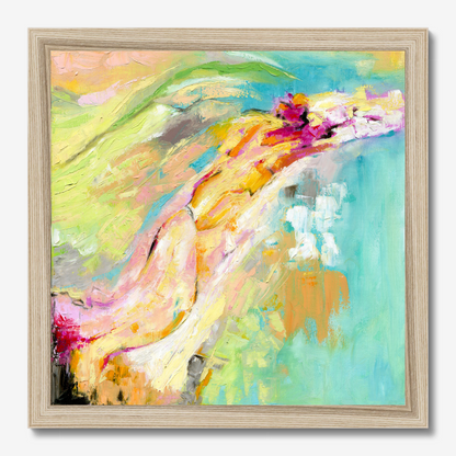 Endless Summer vibrant and colourful abstract art print about long summer days by Dorset Artist Kate Shephard