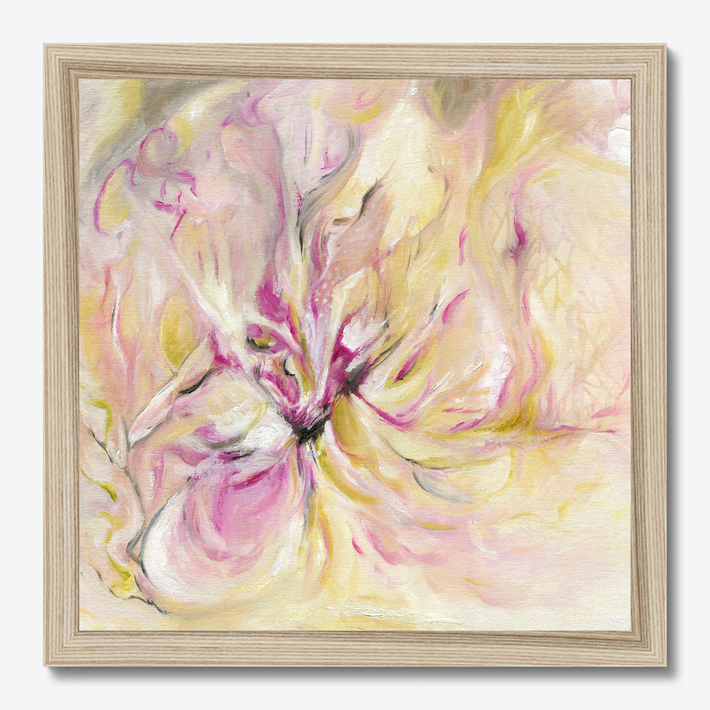In The Quiet Light floral abstract art print about morning energy by Dorset Artist Kate Shephard