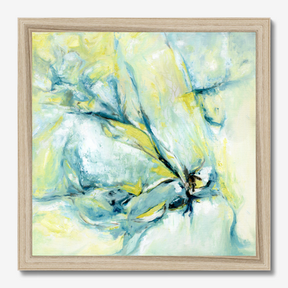 Whispers of midwinter abstract canvas art print about the winter season by Dorset Artist Kate Shephard