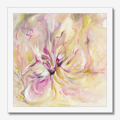 In The Quiet Light floral abstract art print about morning energy by Dorset Artist Kate Shephard