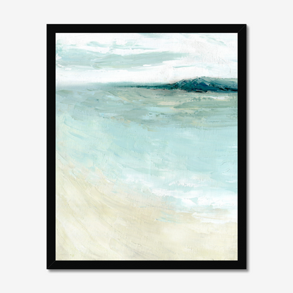 Bramble Bush Bay Shores - Idyllic Dorset Seascape Painting by Dorset Artist Kate Shephard