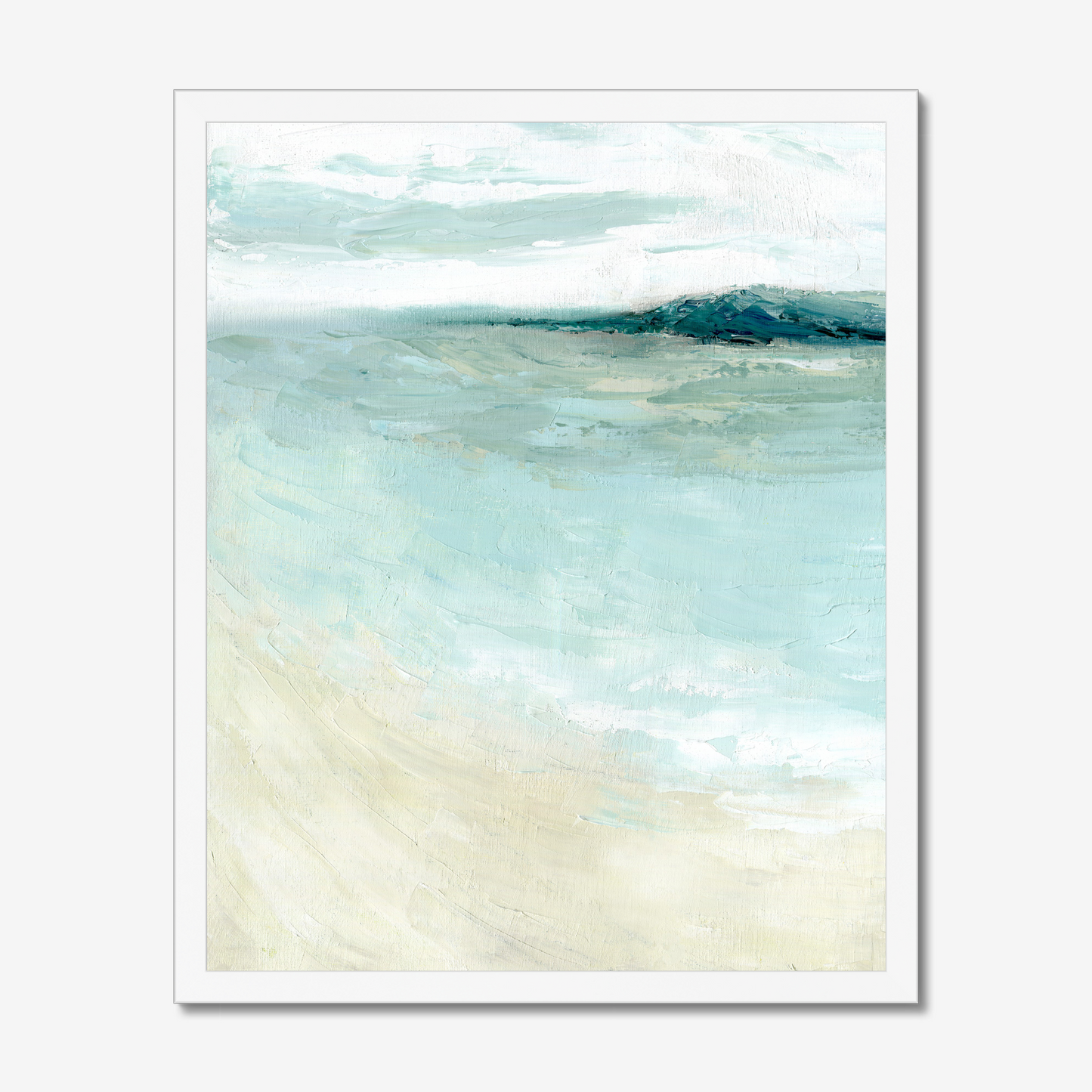 Bramble Bush Bay Shores - Idyllic Dorset Seascape Painting by Dorset Artist Kate Shephard