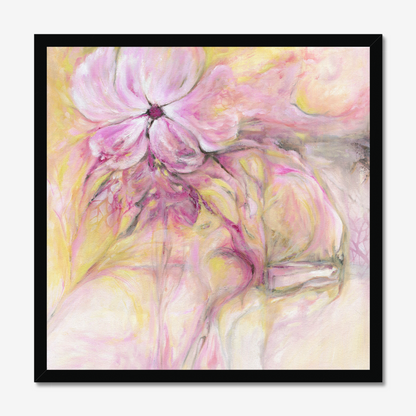 Through It All floral abstract art print about resilience and strength by Dorset Artist Kate Shephard