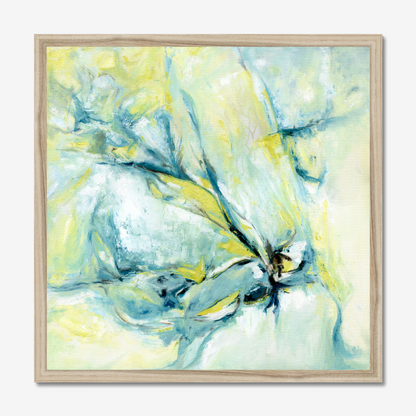 Whispers of midwinter abstract canvas art print about the winter season by Dorset Artist Kate Shephard