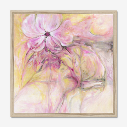 Through It All floral abstract art print about resilience and strength by Dorset Artist Kate Shephard