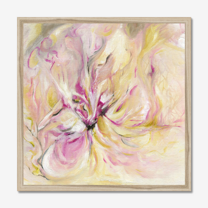 In The Quiet Light floral abstract art print about morning energy by Dorset Artist Kate Shephard