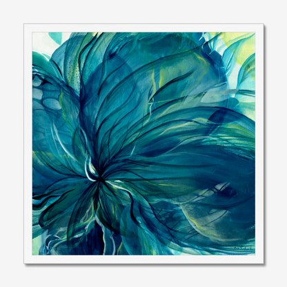 'Dancing in the Depths' abstract floral canvas art print by Kate Shephard