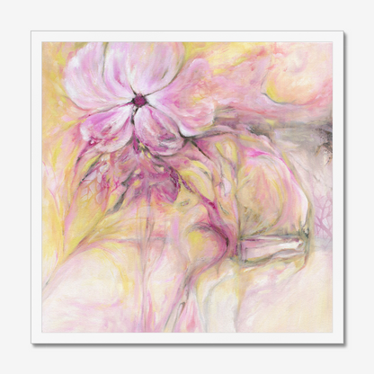 Through It All floral abstract art print about resilience and strength by Dorset Artist Kate Shephard