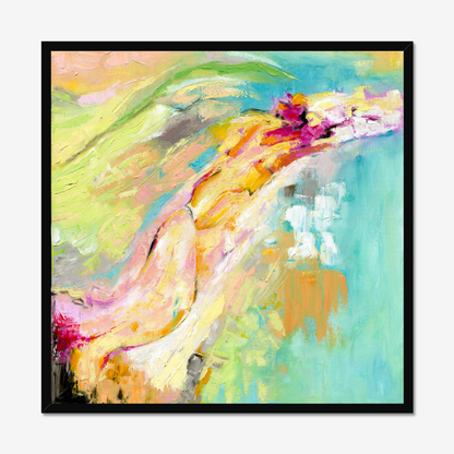 Endless Summer vibrant and colourful abstract art print about long summer days by Dorset Artist Kate Shephard