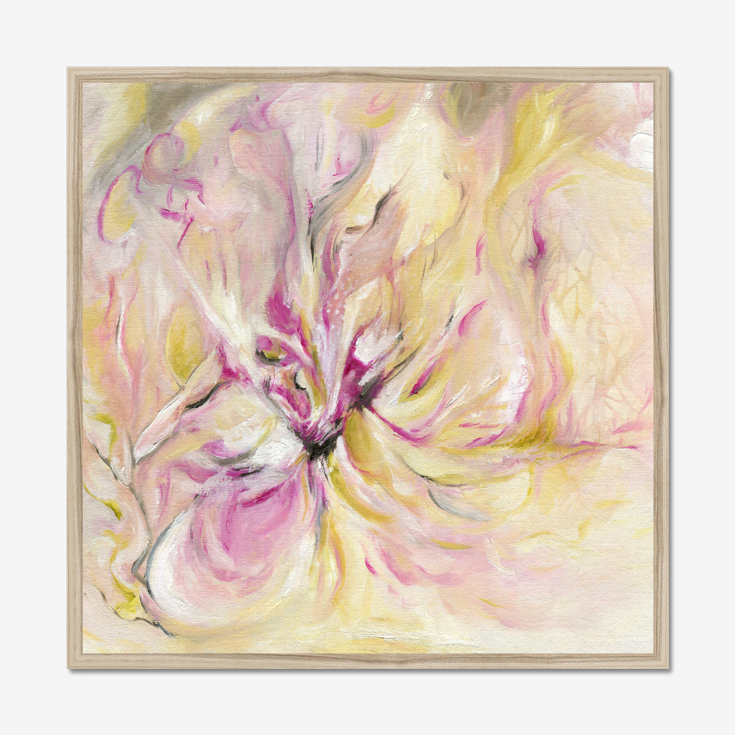 In The Quiet Light floral abstract art print about morning energy by Dorset Artist Kate Shephard