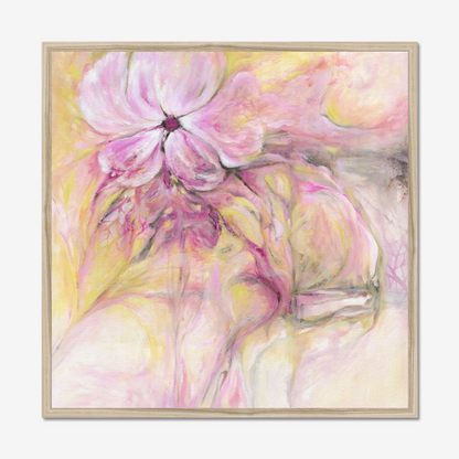 Through It All floral abstract art print about resilience and strength by Dorset Artist Kate Shephard