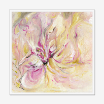 In The Quiet Light floral abstract art print about morning energy by Dorset Artist Kate Shephard