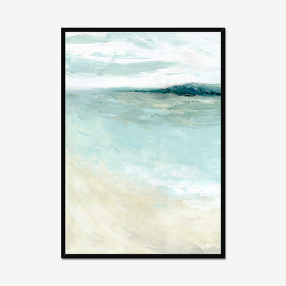 Bramble Bush Bay Shores - Idyllic Dorset Seascape Painting by Dorset Artist Kate Shephard