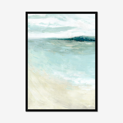 Bramble Bush Bay Shores - Idyllic Dorset Seascape Painting by Dorset Artist Kate Shephard