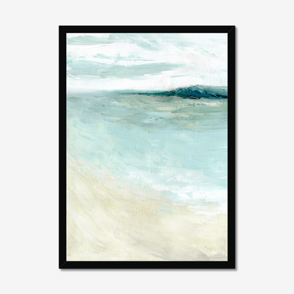Bramble Bush Bay Shores - Idyllic Dorset Seascape Painting by Dorset Artist Kate Shephard