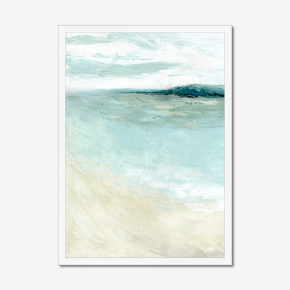 Bramble Bush Bay Shores - Idyllic Dorset Seascape Painting by Dorset Artist Kate Shephard