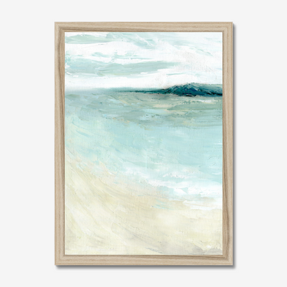 Bramble Bush Bay Shores - Idyllic Dorset Seascape Painting by Dorset Artist Kate Shephard