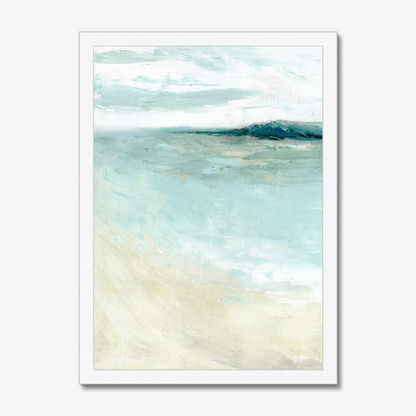 Bramble Bush Bay Shores - Idyllic Dorset Seascape Painting by Dorset Artist Kate Shephard