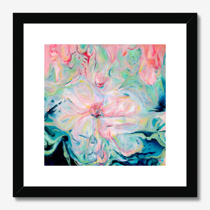 Whispers of Sprint abstract floral art print by Kate Shephard 