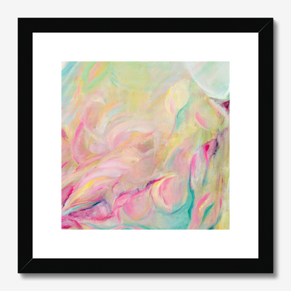 Closer Than You Think vibrant and colourful abstract art print by Kate Shephard