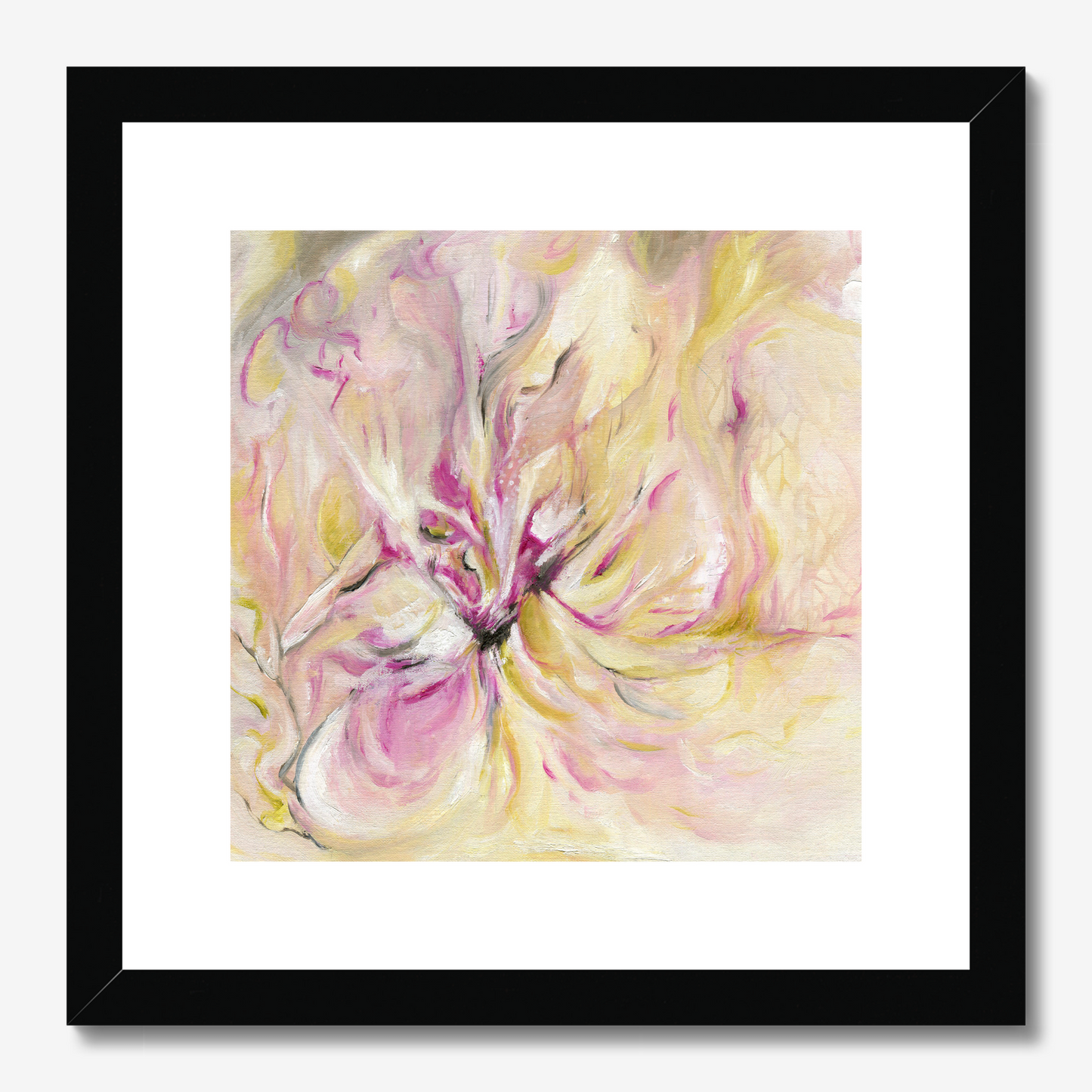 In the quiet Light floral abstract art print by Christian artist Kate Shephard