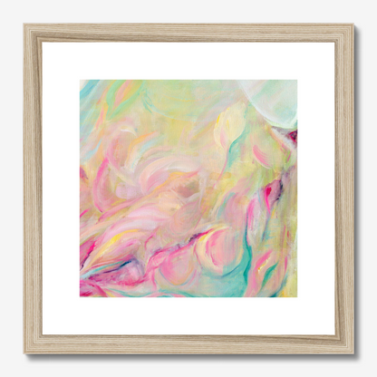 Closer Than You Think vibrant and colourful abstract art print by Kate Shephard