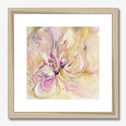 In the quiet Light floral abstract art print by Christian artist Kate Shephard