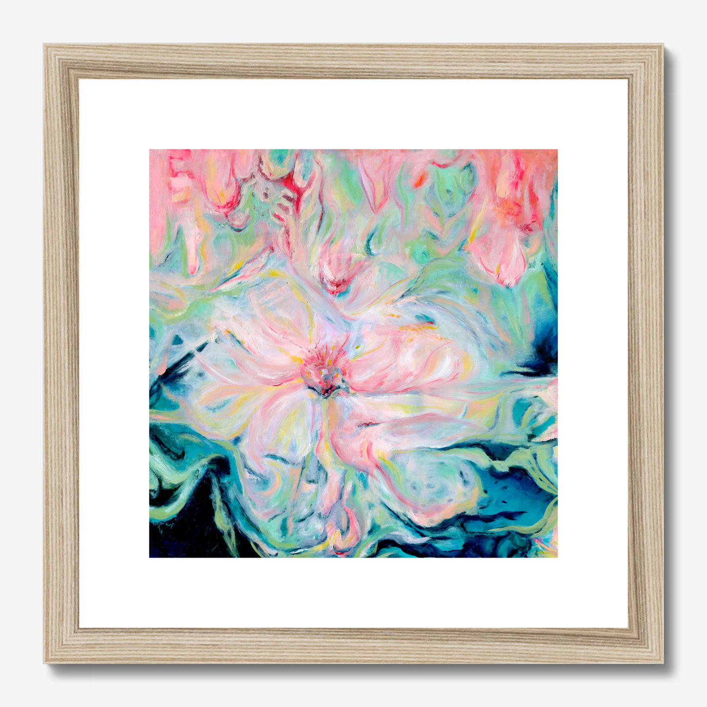 Whispers of Sprint abstract floral art print by Kate Shephard 